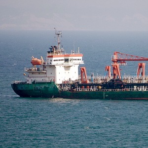 Freighter at sea